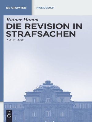 cover image of Die Revision in Strafsachen